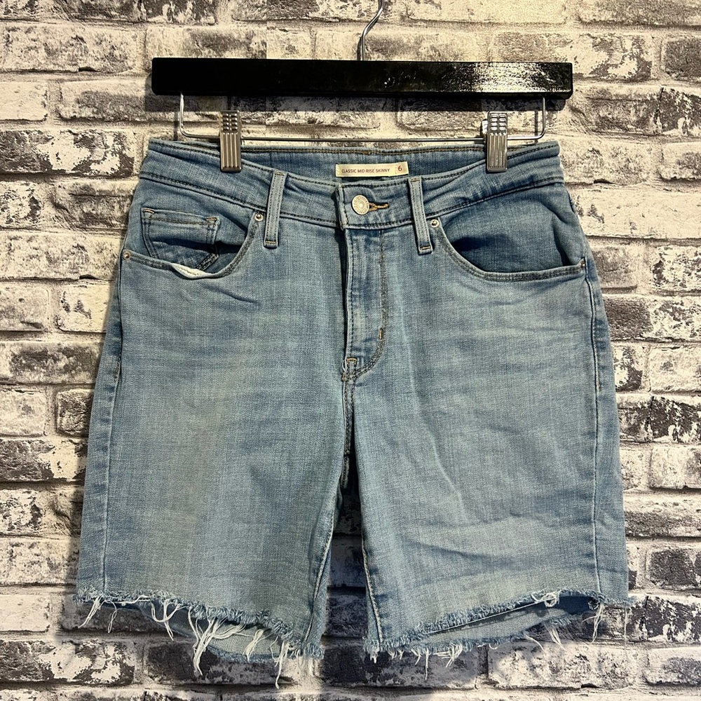 Levi's Light Blue Jean Shorts